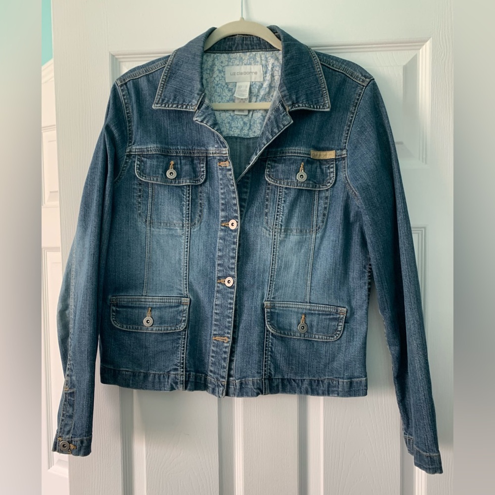 Calvin Klein distressed Jean jacket Size L